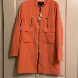 Collarless coat from JCP